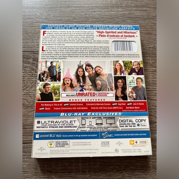 📀 3/$15 or 4/$20 📀 This is 40 Bluray - Picture 2 of 3